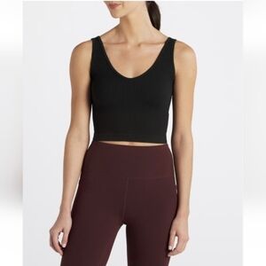 Intimately By Free People - Black Ribbed Crop Top